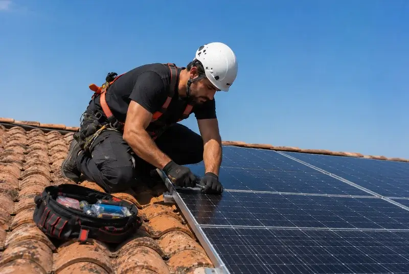 Maintenance et monitoring de panneaux solaires à Loupian