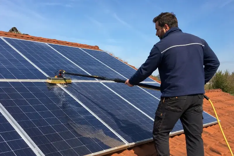 Nettoyage et entretien de panneaux solaires à Loupian